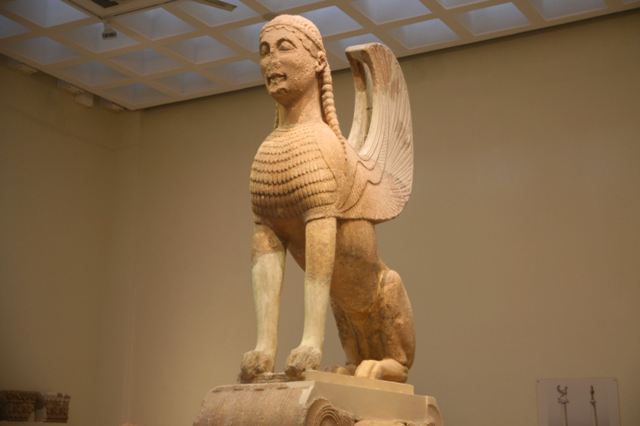 Delphi archaeological museum - Sphinx of the Naxians
